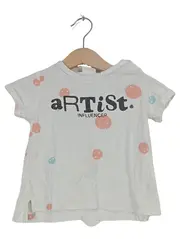 Vorschaubild 1 von Baby T-Shirt Artist Influencer Gr. 92 Weiß Punkte Baumwolle