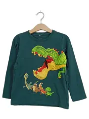 Vorschaubild 1 von Langarmshirt Kinder Jungen Dinosaurier Motiv Gr. 104 Petrol