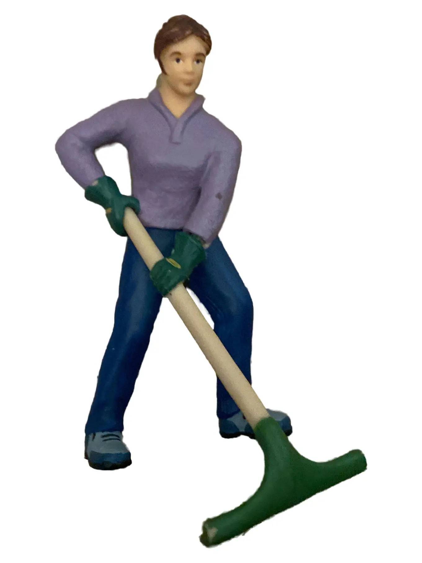 SCHLEICH Frau mit Rechen Spielfigur Bauernhof Garten Kinder Spielzeug 9cm