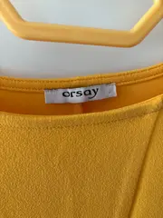 Vorschaubild 3 von Damen Kleid Gelb Gr. 36/S Elegant Festlich Kurzarm