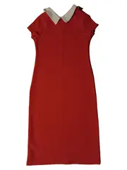 Vorschaubild 1 von That Girl London Kleid Damen Gr. 36/S Rot Bleistiftkleid Bubikragen