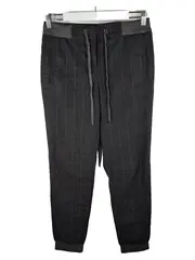 Vorschaubild 1 von Herren Stoffhose Jogger Nadelstreifen Grau Wolle Gr. 34