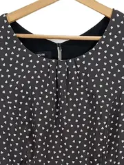Vorschaubild 2 von TAIFUN Damen Freizeitkleid Gr. 42 Schwarz Casual mit Herz-Muster