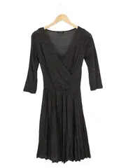 Vorschaubild 1 von Damen Strickkleid Gr. 36/S Grau Elegant Midikleid