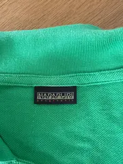 Vorschaubild 4 von Poloshirt Herren Gr. L Grün Baumwolle Kurzarm Logo