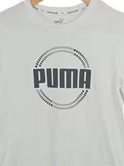 Vorschaubild 2 von T-Shirt Damen Gr. 42/XL Weiß Sportlich Logo-Print