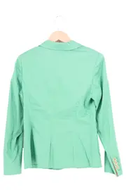 Vorschaubild 2 von Damen Blazer Gr. 38/M Grün Baumwolle Business Elegant