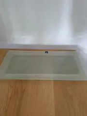 Vorschaubild 2 von Glas Servierplatte Transparent Modern 44x22 cm Platte Servierteller