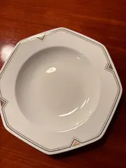 Vorschaubild 3 von Valentino Suppenteller Porzellan Weiß Geometrisch 21 cm