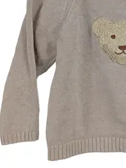 Vorschaubild 4 von Kinder Pullover Gr. 80 Beige mit Teddy Applikation