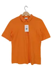Vorschaubild 1 von Damen Poloshirt Klassisch Orange Gr. 40 L Baumwolle Freizeit