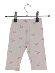 Vorschaubild 1 von Capri Leggings Kinder Mädchen Kirschmuster Rosa Gr. 98 Baumwolle