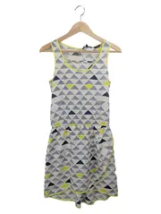Vorschaubild 1 von Damen Seiden Freizeitkleid Gr. 34;XS Mehrfarbig Geometrisch