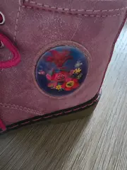 Vorschaubild 3 von Mädchen Stiefelette Rosa Gr. 27 Reißverschluss Applikation Herbst Winter