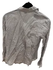 Vorschaubild 4 von Damen Bluse Langarm Punkte Weiß Gr. 38/M Baumwolle Casual