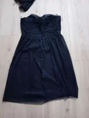 Vorschaubild 2 von Damen Ballkleid trägerlos Tüll Abendkleid Gr. 38 Blau Elegant