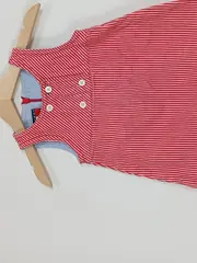 Vorschaubild 2 von Baby Sommerkleid Rot Gestreift Gr. 68 3-6 Monate