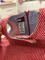 Vorschaubild 5 von Baby Sommerkleid Rot Gestreift Gr. 68 3-6 Monate