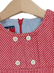 Vorschaubild 4 von Baby Sommerkleid Rot Gestreift Gr. 68 3-6 Monate