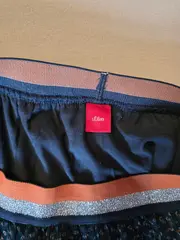Vorschaubild 2 von Faltenrock Mädchen Gr. 164 Blau Tüll Blumenmuster Midi