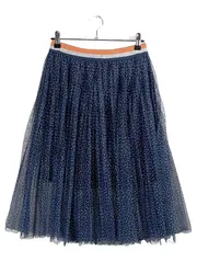 Vorschaubild 1 von Faltenrock Mädchen Gr. 164 Blau Tüll Blumenmuster Midi