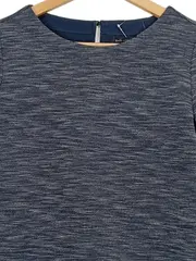 Vorschaubild 4 von Damen T-Shirt Bluse Gr. XS Blau Meliert Rüschen