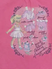 Vorschaubild 3 von BENETTON T-Shirt Gr. 62 Pink Grafik Kurzarm Baumwolle Mädchen Freizeit