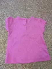 Vorschaubild 2 von BENETTON T-Shirt Gr. 62 Pink Grafik Kurzarm Baumwolle Mädchen Freizeit
