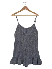 Vorschaubild 1 von Damen Sommerkleid Gr. 38/M Blau Gestreift Casual