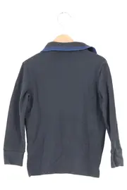 Vorschaubild 2 von Damen Langarmshirt Gr. 22 Blau Casual Logo Polo-Shirt