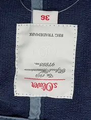 Vorschaubild 3 von Blazer Damen Gr. 36/S Blau Baumwolle Klassisch Casual