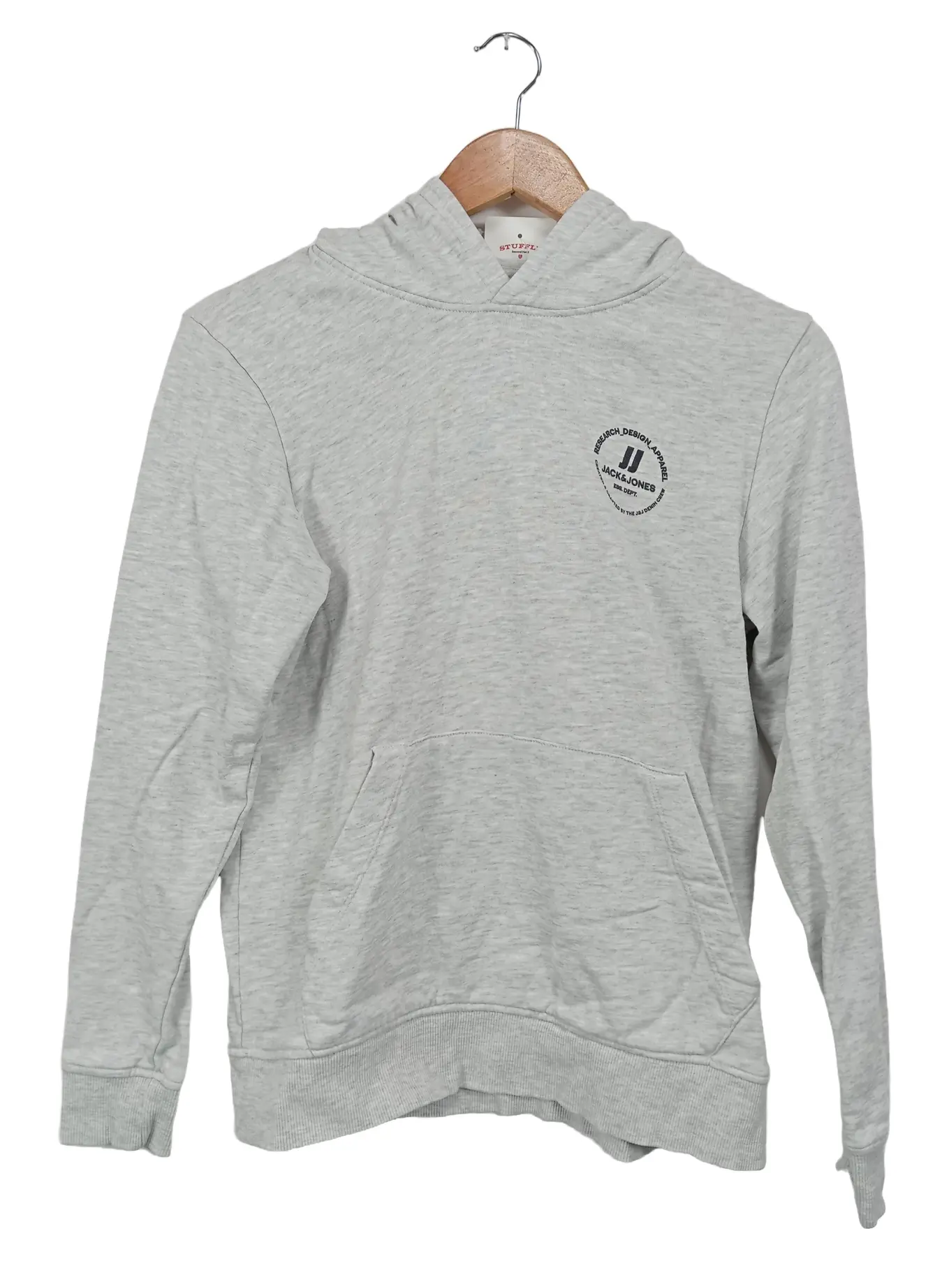 JACK & JONES Kapuzenpullover Hoodie Kinder Gr. 164 Grau Jungen