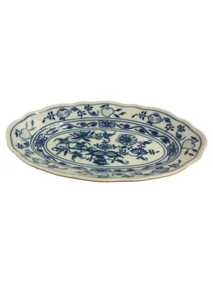 ORIGINAL BOHEMIA ZWIEBELMUSTER Servierteller