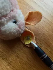 Vorschaubild 3 von Hase Plüschtier Rosa Kuscheltier Vintage Nostalgisch 11cm