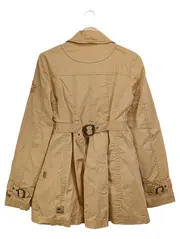 Vorschaubild 2 von Damen Sweatjacke Gr. 36/S Beige Vintage Casual Übergangsjacke