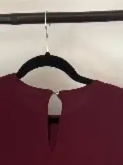 Vorschaubild 5 von Damen Bluse Gr. 32/XXS Rot Elegant Langarm Polyester