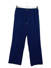Vorschaubild 1 von Woman Damen Stoffhose Gr. 40 Navy Blau Relaxed Wide Leg