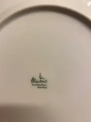 Vorschaubild 2 von Essteller Porzellan Blumenmuster Rosa Kirchenlamitz Bavaria 19cm