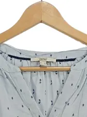 Vorschaubild 3 von Damen Bluse Langarm Hellblau Punkte Gr. S 36 Casual