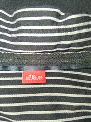 Vorschaubild 4 von Damen Bluse Gestreift Gr. 36 Langarm Klassisch