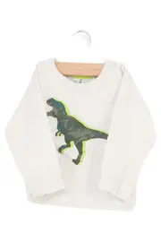 Vorschaubild 1 von Kinder Pullover Gr. 86 Grau Dinosaurier Casual Langarm