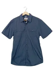 Vorschaubild 1 von Herren Kurzarm Hemd Blau Gr. M Casual Baumwolle