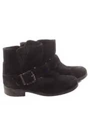 Vorschaubild 1 von Damen Stiefelette Gr. 37 Schwarz Wildleder Elegant Klassisch