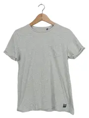 Vorschaubild 1 von Kinder T-Shirt Grau Meliert Brusttasche Gr. L (164)