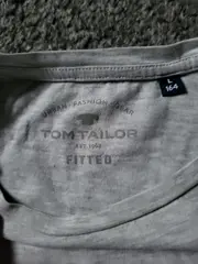 Vorschaubild 5 von Kinder T-Shirt Grau Meliert Brusttasche Gr. L (164)