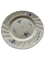 Vorschaubild 1 von Vieux Luxembourg Essteller 20cm Weiß Blumenmuster Porzellan