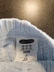 Vorschaubild 5 von Baby Stoffhose Musselin Hellblau Gr. 62-68 Baumwolle