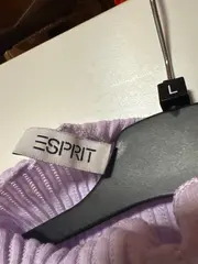 Vorschaubild 2 von Damen Top Shirt Gr. 36/S Lila Rippstrick Rüschen Casual