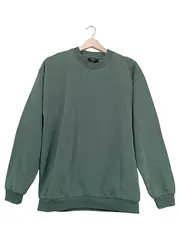 Vorschaubild 1 von Sweatshirt Herren Gr. M Grün Relaxed Fit Basic Rundhals