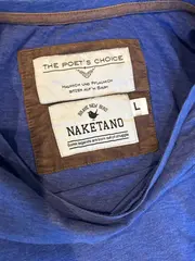 Vorschaubild 2 von Langarmshirt Damen Gr. L Blau Meliert Casual Baumwolle